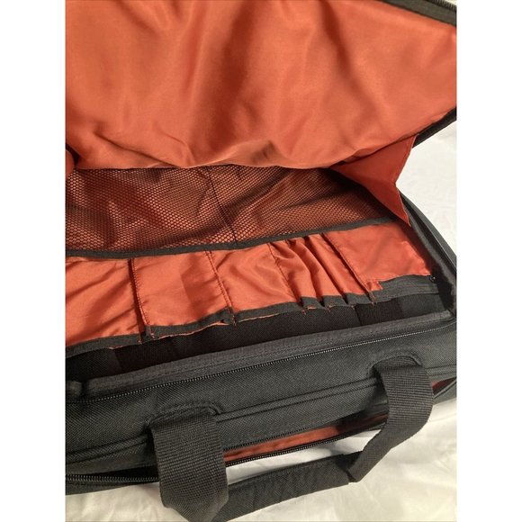 Everki Advance 16" EKB407NCH Black Orange Laptop Bag Briefcase W Shoulder Strap! - Picture 6 of 8